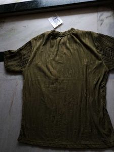 Olive Green Textured Top