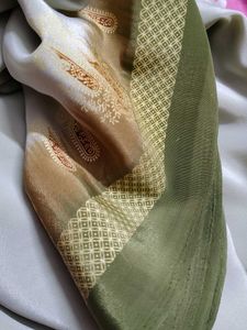 Elegant Printed Silky Shinning Saree