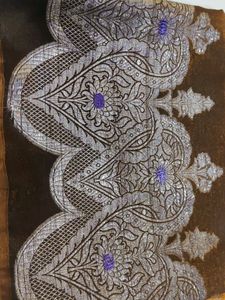 Silver Zari Silk Saree