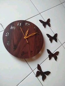 Wall Clock-001 Wenge 25x25cm