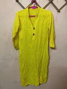 Bright Yellow Kurta