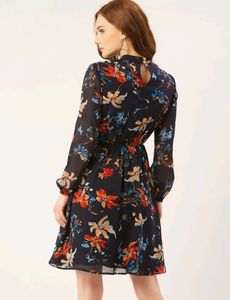 Floral Print Mini 👗 Dress