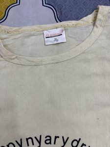 yellow short kurti