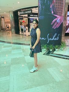 Stylish Printed Mini Dress