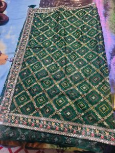 Brand New Bandhani Saree with blouse