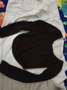 Women's Long Sleeve Cropped Top