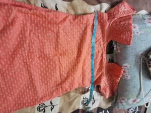 Peach Sequined Kurta freedelivery whodoesn't offer