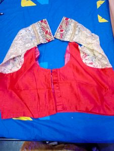 Red Embroidered Complete Saare