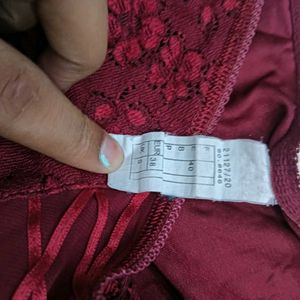 🖤 Burgundy Lace Briefs