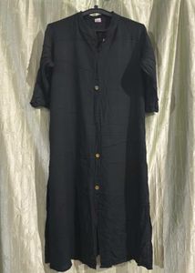 🌸Classic Black Button-Down Kurta🌸