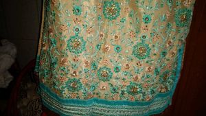 Embroidered Silk Blend Saree