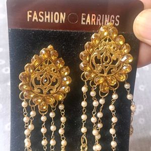 Luxor gold plated Jhumka Earrings