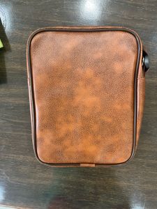 Unisex Brown Crossbody Bag