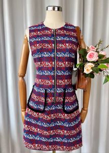 Chic Patterned Mini Dress