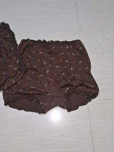 Vintage Brown Floral Print Leg Warmers of 2
