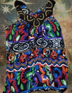 Artistic Bohemian Beaded Neckline Cami Top