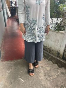 Beautifully Embroidered Kurta with palazzo