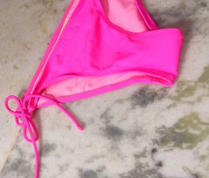 Hot Pink Tie-Side Bikini Bottoms
