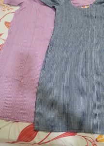 Price Drop 🎊 Set Of 2 Cotton Kurti absolutely new