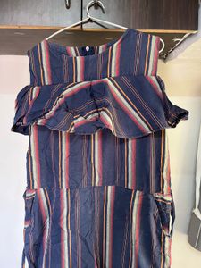 Striped Ruffle Dress