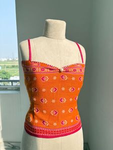 y2k🌷orange backless top ✨🫶🏻
