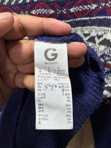 G by Guess Fair Isle Multicolor Knit Sweater