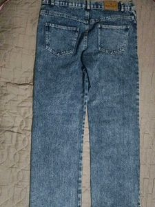 acid wash blue denim , length -36/37,waist - 30
