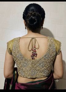 Sparkling Gold Embellished Blouse