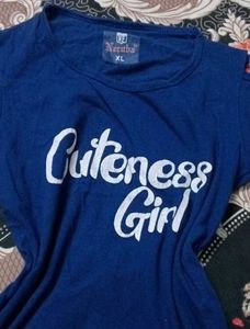 Cute Graphic Blue T-Shirt