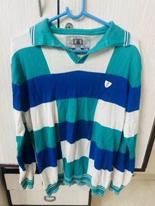 Retro Striped Long Sleeve Sweater
