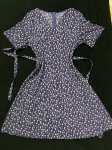 Cute Floral Print Midi Dress