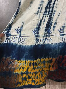 Bohemian Tie-Dye Embroidered Kurta cum top