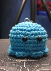 Cute Crochet Octopus Keychain