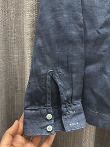 M&amp;S Navy Blue Long Sleeve Shirt