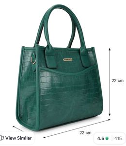 Elegant Green Croc Handbag