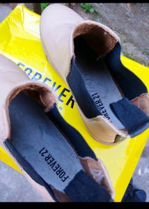 Forever 21 Beige Leather Boots