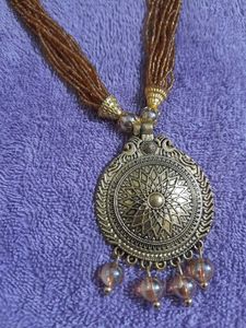 Ethnic Oxidised Pendant Necklace