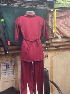 Maroon Floral Print Co-ord Set