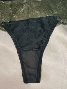 Lace Trim Thong Panty