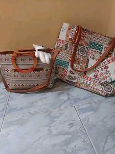 😱. Jaipuri leather Rajasthani bag pack of_  2  pi
