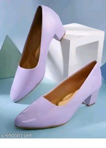 Lavender Patent Leather Pumps