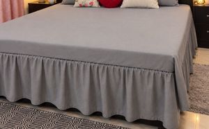 Grey Bedsheet double bed without pillow cover