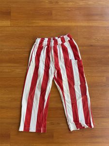 Red & White Striped Palazzo Pants