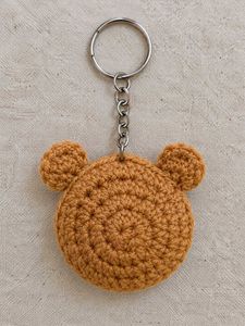 Handmade Crochet Teddy Bear Keychain