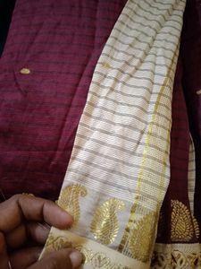 Trending brown silk saree