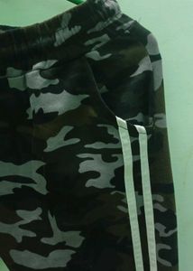 Camouflage Striped Track Pants