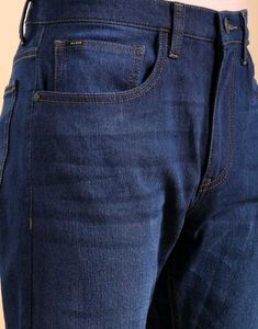 Classic Dark Wash Denim Jeans