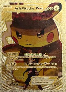 Ash Pikachu VMAX Gold Card