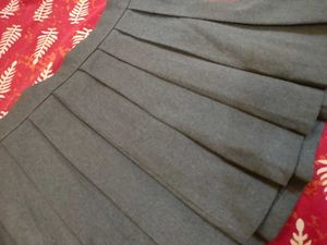 Pleated Grey Skirt