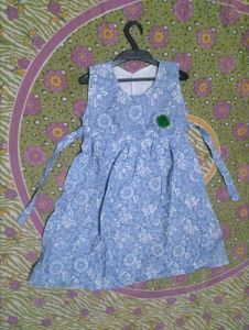 Cute Blue Floral Baby Dress